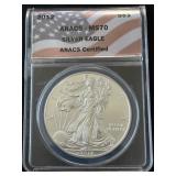 2012 Silver Eagle ANACS MS70