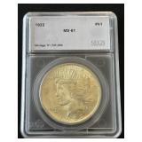1922 Peace Dollar SEGS MS61