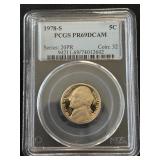 1978-S Jefferson Nickel Proof PCGS PR69 Deep Cameo