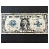 1923 Blue Seal $1 Dollar Silver Certificate
