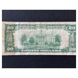 1928 B Green Seal $20 Dollar Federal Reserve Note