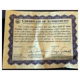 Cook Island .999 Fine Gold $5 Dollar St. Gaudens Coin