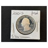 2020-S Connecticut Silver Quarter Proof
