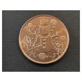 1 Ounce .999 Fine Copper Round
