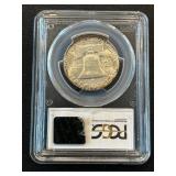 1959-D Franklin Half Dollar PCGS MS64 FBL