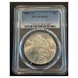 1884-CC Morgan Dollar PCGS MS62