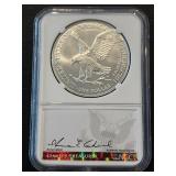 2024 Silver Eagle First Day Reagan Presidential Series NGC MS70