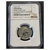 1960 Washington Quarter NGC Gem Proof