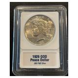1926-D Peace Dollar