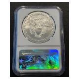 2017 Silver Eagle First Day of Issue NGC MS70