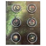 Race to Space Colorized Kennedy Half Dollars