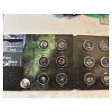 Race to Space Colorized Kennedy Half Dollars