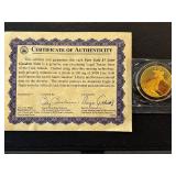 200 mg (1/5 Gram) .9999 Fine Gold Replica St. Gaudens $5 Dollar Coin