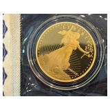 200 mg (1/5 Gram) .9999 Fine Gold Replica St. Gaudens $5 Dollar Coin