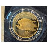 200 mg (1/5 Gram) .9999 Fine Gold Replica St. Gaudens $5 Dollar Coin