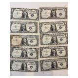 Blue Seal $1 Dollar Silver Certificates