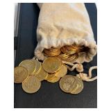 Gold Plated Quarters 222 Total