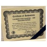 1999 Inaugural Colorized State Quarters