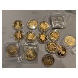 Gold Layered Medallions