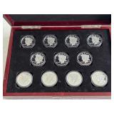 Silver Plated Peace Dollar Replica Set