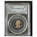 1978-S Jefferson Nickel Proof PCGS PR69 Deep Cameo