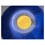 24K Gold Mini Reagan Coin