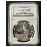 1986-S Liberty Silver Dollar Proof NGC PF69 Ultra Cameo