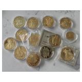 Gold Layered Replica Coins