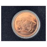 Buffalo and Indian 1 Ounce .999 Copper Rounds