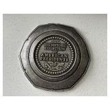 Miniature Pewter Presidential Collector Plates