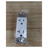 10 Brand New 20 AMP/125V Decorator Receptacle Outlet with Tamper Resistant (TR) Standard Electrical Wall Outlet White *N 10 Brand New 20 AMP/125V Decorator Receptacle Outlet with Tamper Resistant (TR) Standard Electrical Wall Outlet White *N