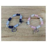 2 Hello Kitty Charm Friendship Beaded Bracelets, Magnet Clasp - Brand New 2 Hello Kitty Charm Friendship Beaded Bracelets, Magnet Clasp - Brand New