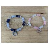 2 Hello Kitty Charm Friendship Beaded Bracelets, Magnet Clasp - Brand New 2 Hello Kitty Charm Friendship Beaded Bracelets, Magnet Clasp - Brand New