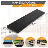 BeckTour 1.5 inch Rise Threshold Ramp, 2204 lb Rubber - Brand New *B BeckTour 1.5 inch Rise Threshold Ramp, 2204 lb Rubber - Brand New *B