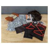 Halloween Accessories: Tights, Sleeves, Wig, Glasses, and Sequin Belly Dance Skirt - Brand New Halloween Accessories: Tights, Sleeves, Wig, Glasses, and Sequin Belly Dance Skirt - Brand New