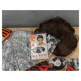 Halloween Accessories: Tights, Sleeves, Wig, Glasses, and Sequin Belly Dance Skirt - Brand New Halloween Accessories: Tights, Sleeves, Wig, Glasses, and Sequin Belly Dance Skirt - Brand New