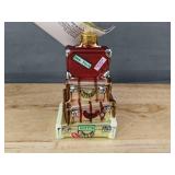 6 Christmas Luggage Ornaments, Glass - Brand New 6 Christmas Luggage Ornaments, Glass - Brand New
