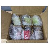 6 Christmas Luggage Ornaments, Glass - Brand New 6 Christmas Luggage Ornaments, Glass - Brand New