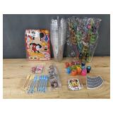 Mickey and Minnie Mouse Party Supplies - Cups, Straws, Stickers, Bubbles - Brand New Mickey and Minnie Mouse Party Supplies - Cups, Straws, Stickers, Bubbles - Brand New