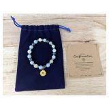 Sunflower Beaded Confirmation Bracelet in Gift Pouch - Brand New Sunflower Beaded Confirmation Bracelet in Gift Pouch - Brand New