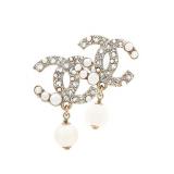Imitation Pearl and Rhinestone Drop Dangle Earrings - Brand New Imitation Pearl and Rhinestone Drop Dangle Earrings - Brand New