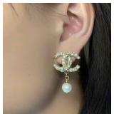 Imitation Pearl and Rhinestone Drop Dangle Earrings - Brand New Imitation Pearl and Rhinestone Drop Dangle Earrings - Brand New