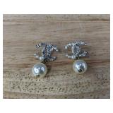Imitation Pearl and Rhinestone Drop Dangle Earrings - Brand New Imitation Pearl and Rhinestone Drop Dangle Earrings - Brand New