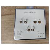 Jewelry Assortment: 3 Pairs Earrings & 10 16g Eyebrow Rings, CZ, 10K Gold Plated, & Sterling Silver - Brand New Jewelry Assortment: 3 Pairs Earrings & 10 16g Eyebrow Rings, CZ, 10K Gold Plated, & Sterling Silver - Brand New
