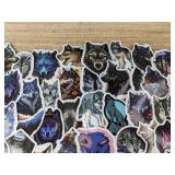 60 Wolf Stickers Assorted Designs - Brand New 60 Wolf Stickers Assorted Designs - Brand New