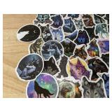 60 Wolf Stickers Assorted Designs - Brand New 60 Wolf Stickers Assorted Designs - Brand New