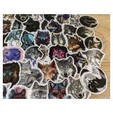 60 Wolf Stickers Assorted Designs - Brand New 60 Wolf Stickers Assorted Designs - Brand New