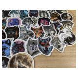60 Wolf Stickers Assorted Designs - Brand New 60 Wolf Stickers Assorted Designs - Brand New