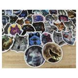 60 Wolf Stickers Assorted Designs - Brand New 60 Wolf Stickers Assorted Designs - Brand New