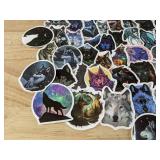 60 Wolf Stickers Assorted Designs - Brand New 60 Wolf Stickers Assorted Designs - Brand New